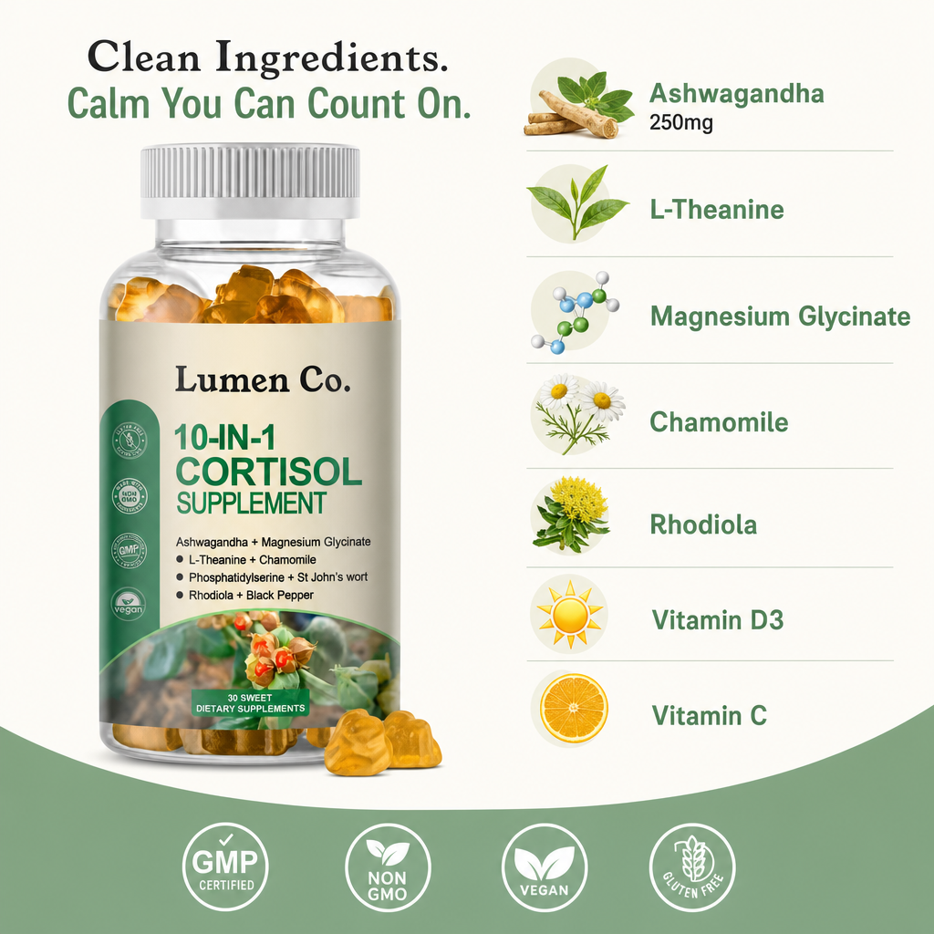 Lumen Co 10-in-1 Cortisol Calm Gummies