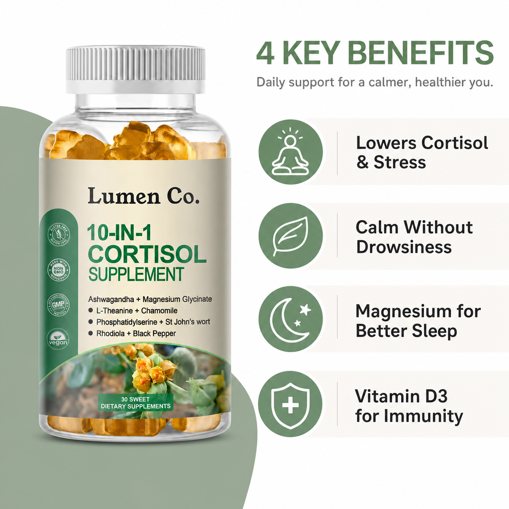 Lumen Co 10-in-1 Cortisol Calm Gummies