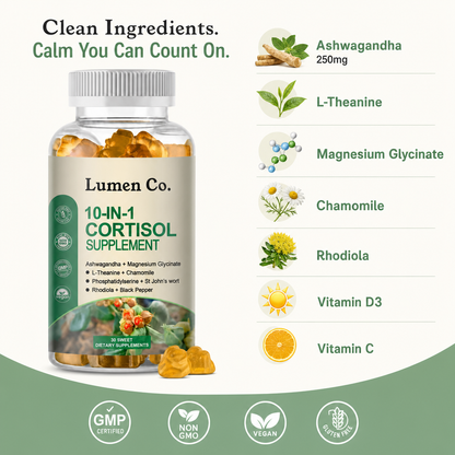 Lumen Co 10-in-1 Cortisol Calm Gummies